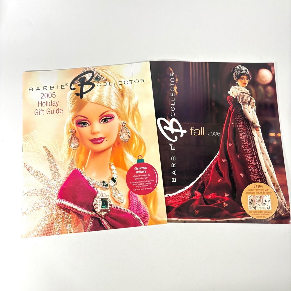 Vintage Barbie Collector 2005 Holiday Gift Guide and Fall Catalog Lot of 2